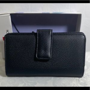 Mundi Rio Leather Frame Clutch Wallet,